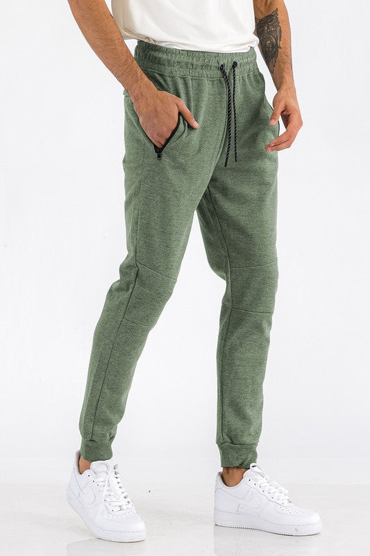 Mens Solid Heathered Jogger
