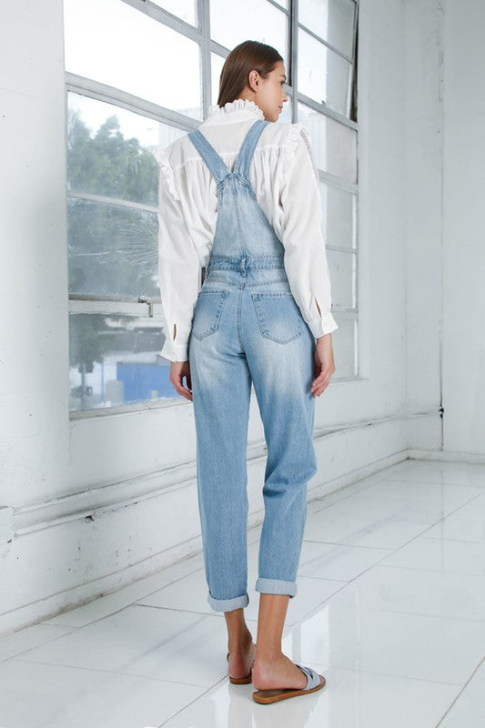 Mom fit overalls