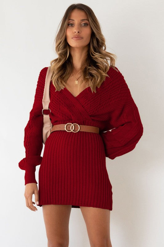 Sexy boujee sweater dress