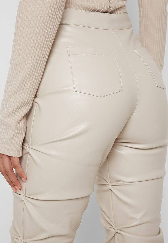 Sexy pu leather pants