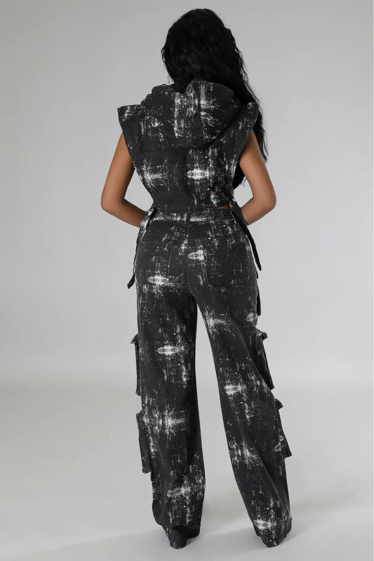 Boujee denim 2-piece set