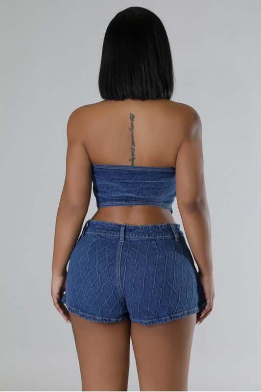 Sorta classy denim 2-piece set