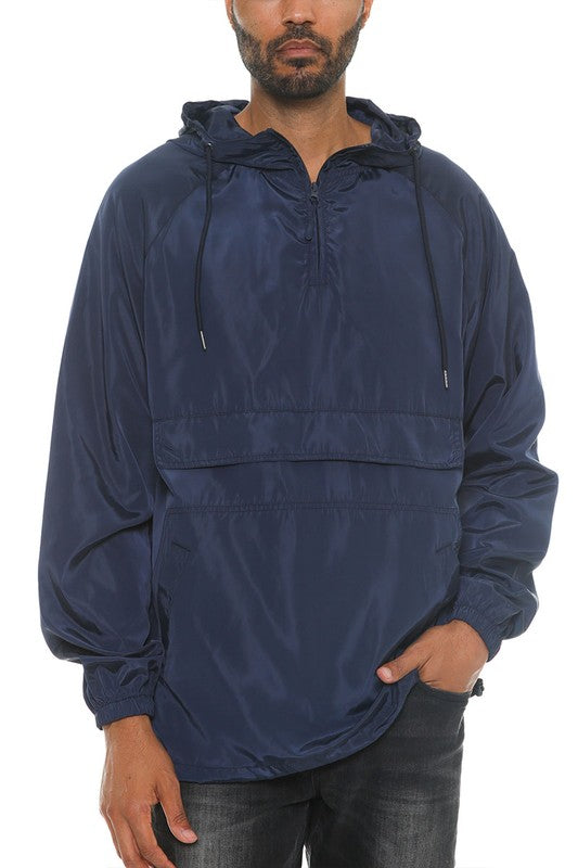 Boujee Color Block Anorak Jacket Pullover Windbreaker