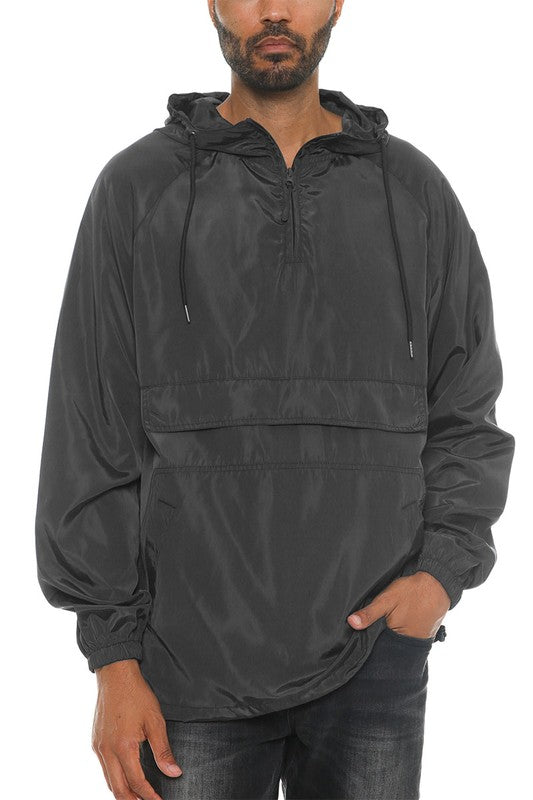 Boujee Color Block Anorak Jacket Pullover Windbreaker