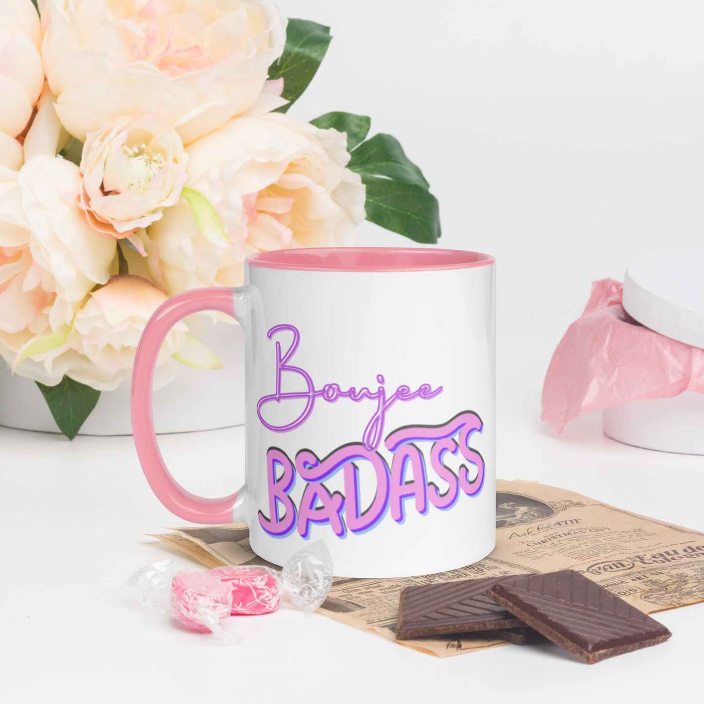 Boujee Badass Mug with Color Inside