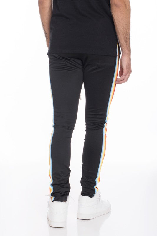 Boujee mens rainbow track pants