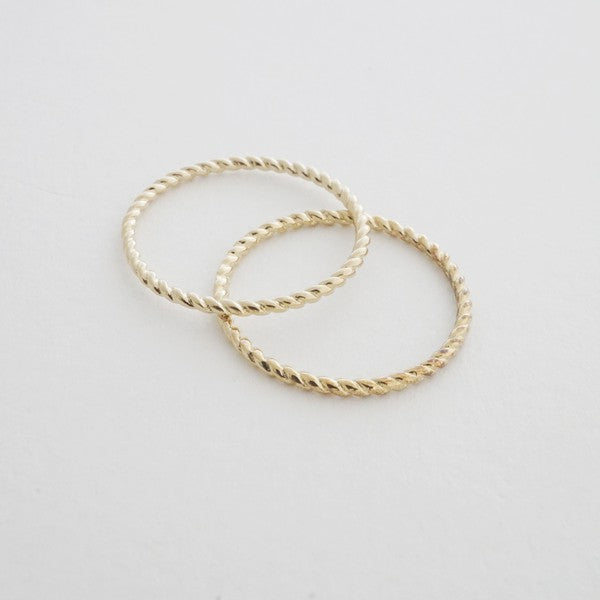 Twisted Rope Rings