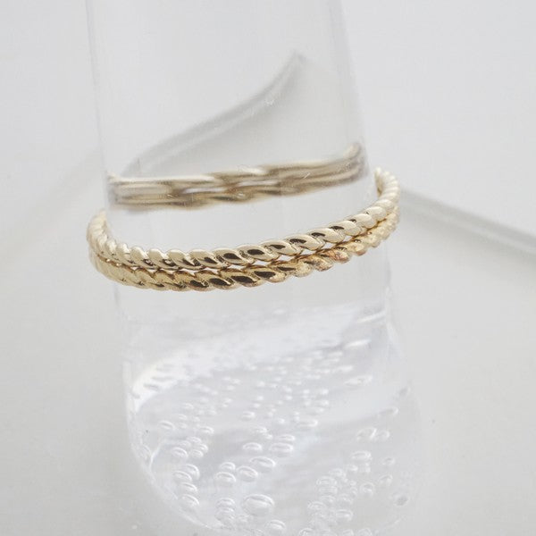 Twisted Rope Rings