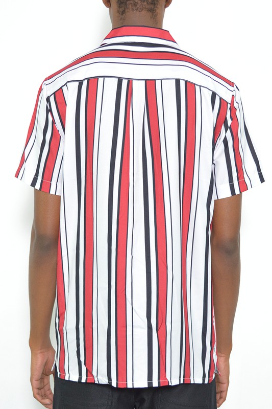 Mens short sleeve button down