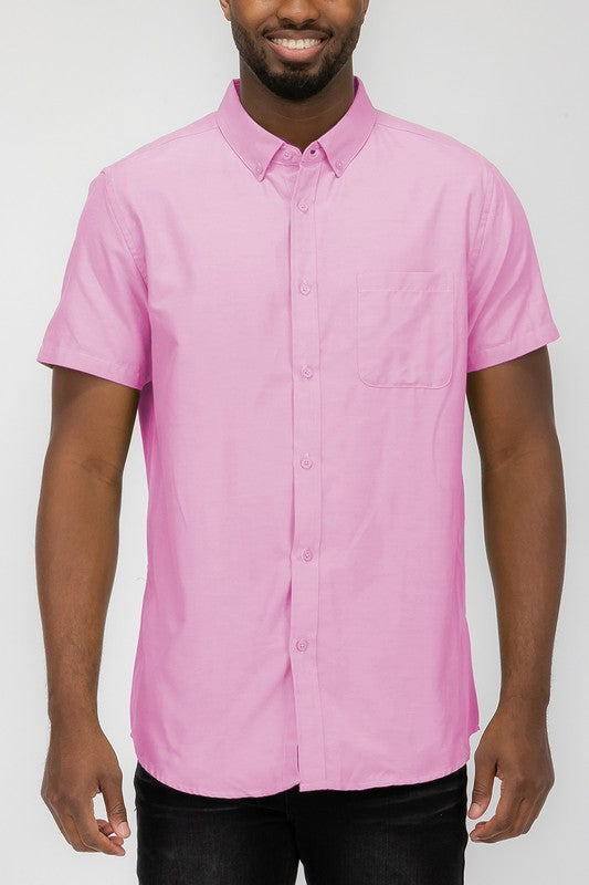 Boujee pastel colored short sleeve button down