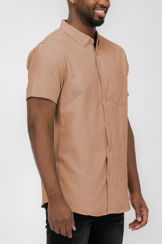 Boujee pastel colored short sleeve button down