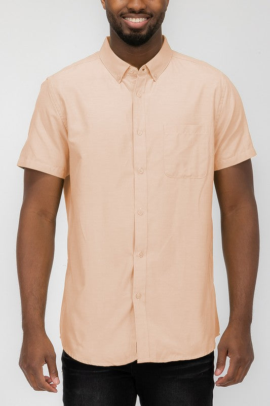 Boujee pastel colored short sleeve button down