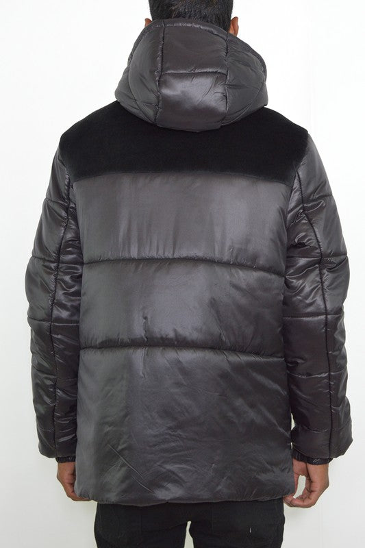 Boujee mens padded puffer jacket