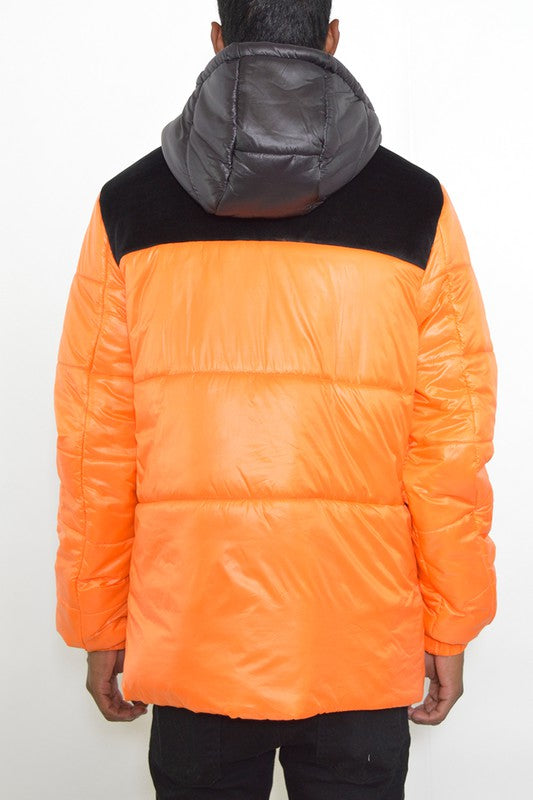 Boujee mens padded puffer jacket