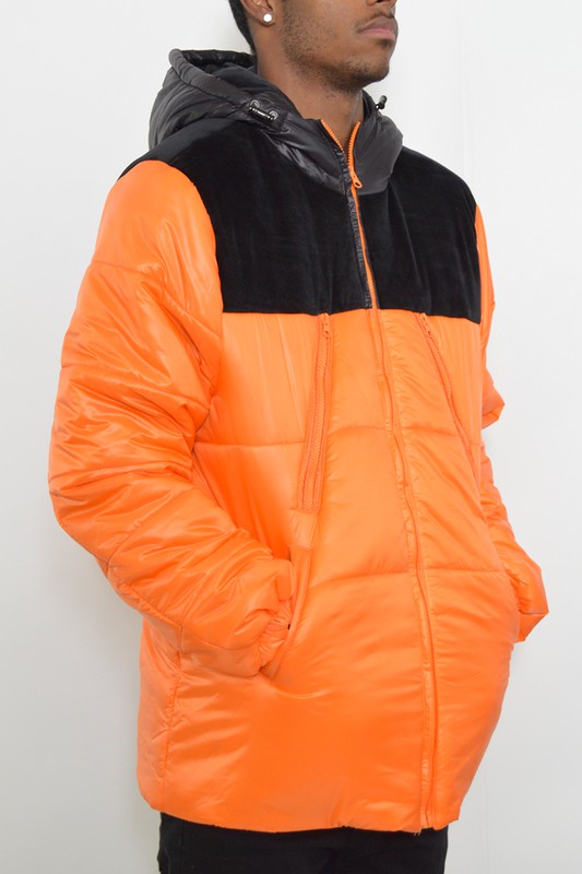 Boujee mens padded puffer jacket