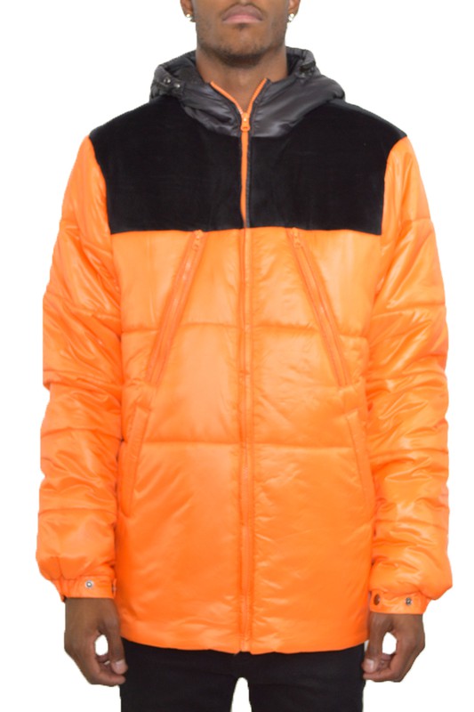 Boujee mens padded puffer jacket