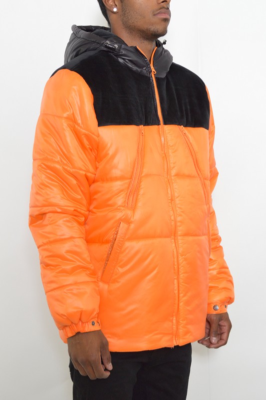 Boujee mens padded puffer jacket