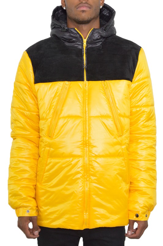 Boujee mens padded puffer jacket