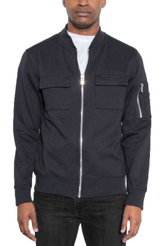 Boujee Cotton Zip Up Light Weight Jacket
