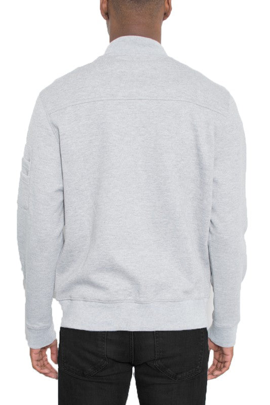 Boujee Cotton Zip Up Light Weight Jacket
