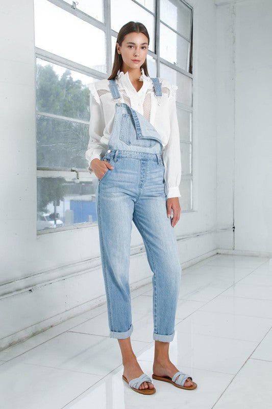 Mom fit overalls