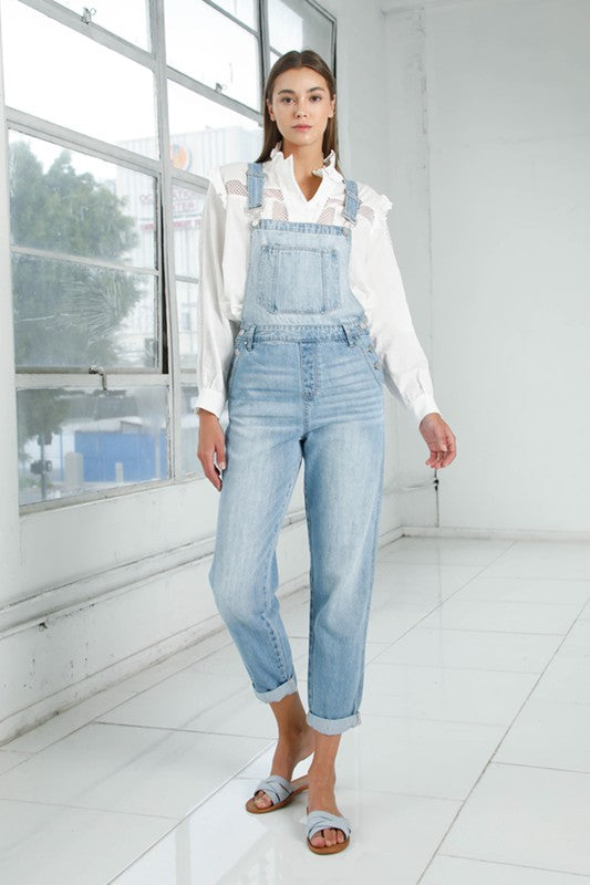 Mom fit overalls