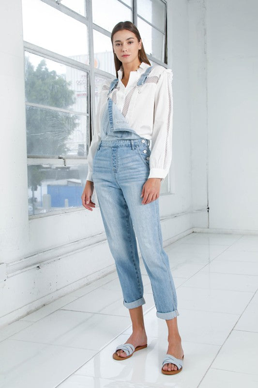Mom fit overalls