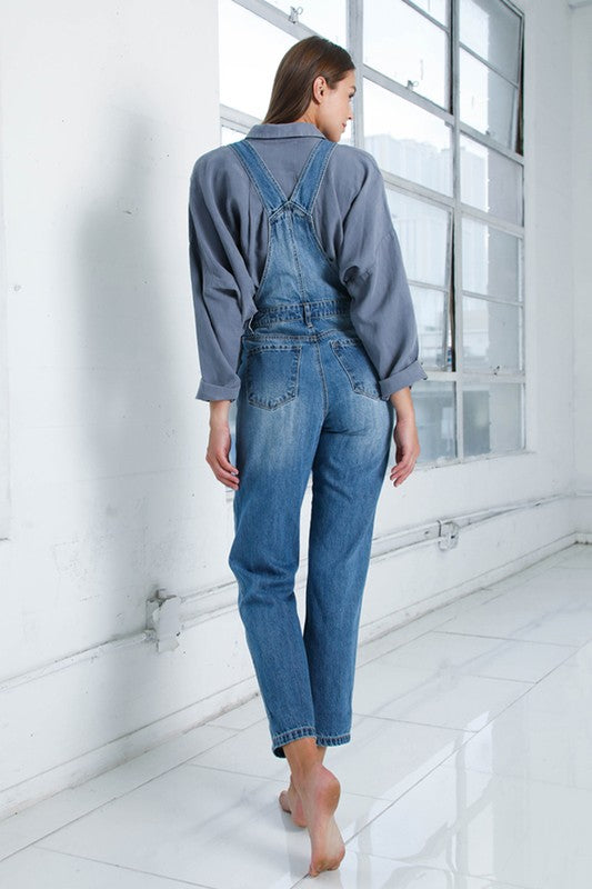 Mom fit overalls