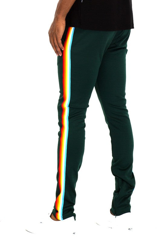 Boujee mens rainbow track pants