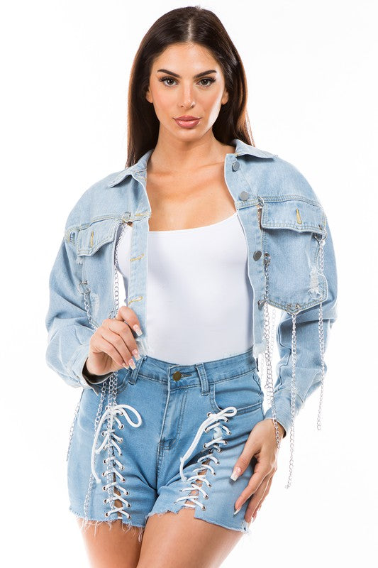 Sexy denim jacket