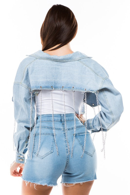 Sexy denim jacket