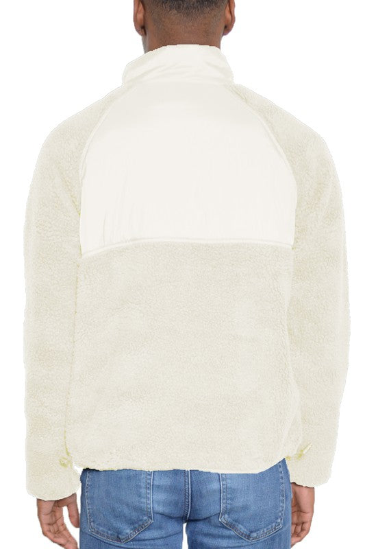 Cozy boujee sherpa fleece jacket