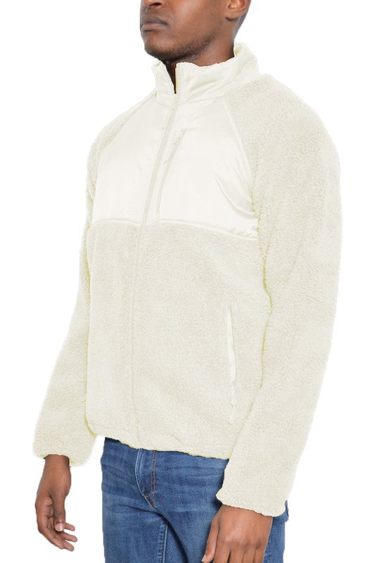 Cozy boujee sherpa fleece jacket