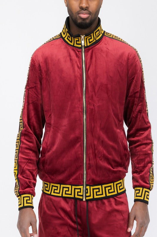 Boujee velour Track jacket