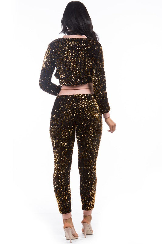 Sexy sequin set