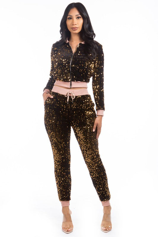 Sexy sequin set