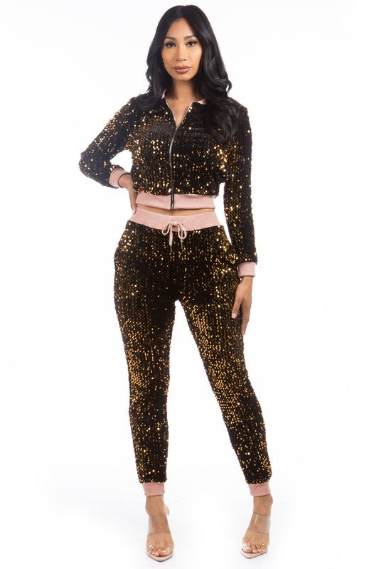 Sexy sequin set