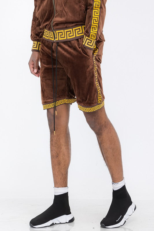 Boujee Velour Shorts Suede Shorts