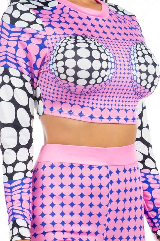 Sexy boujee print 2-piece set