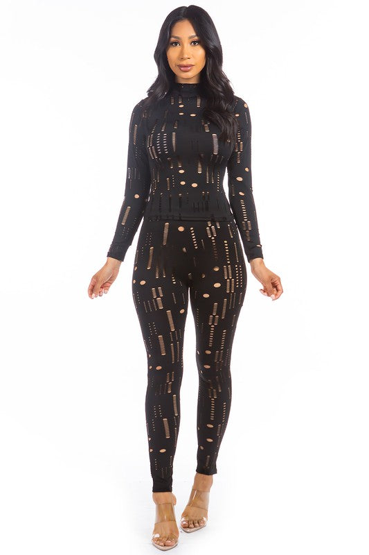 Sexy mesh 2-piece set