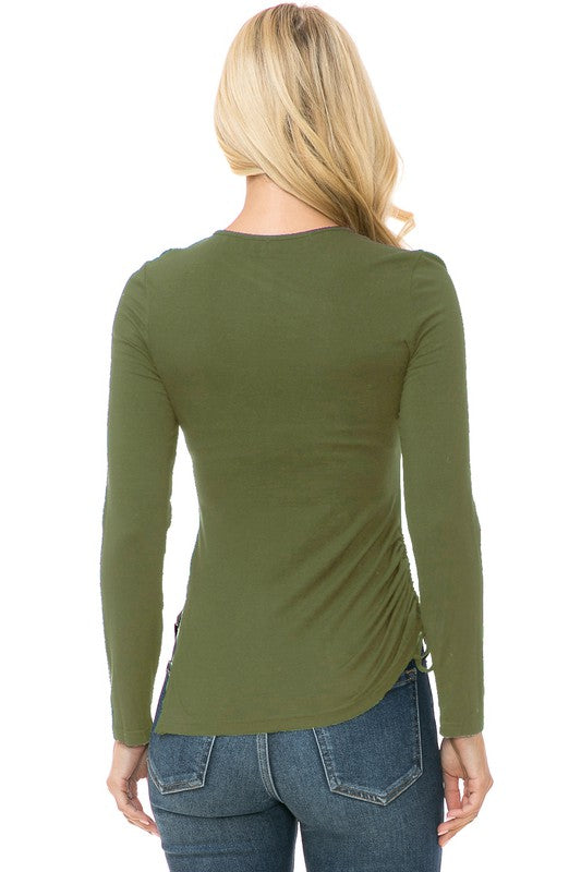 Womens Knit Long Sleeve TOP