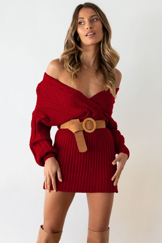 Sexy boujee sweater dress