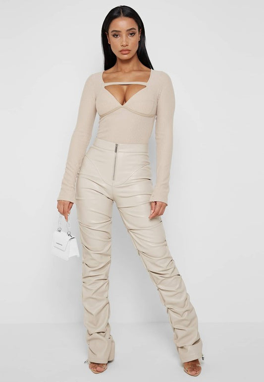 Sexy pu leather pants