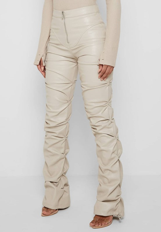 Sexy pu leather pants