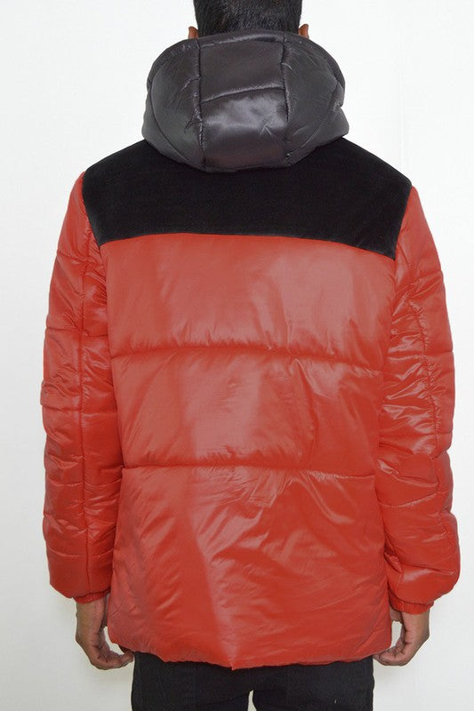 Boujee mens padded puffer jacket