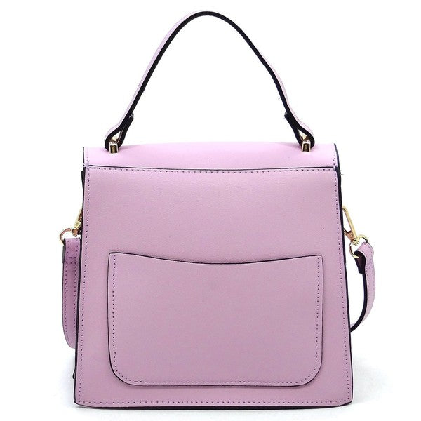 Fashion Ring Tassel Flap Crossbody Satchel