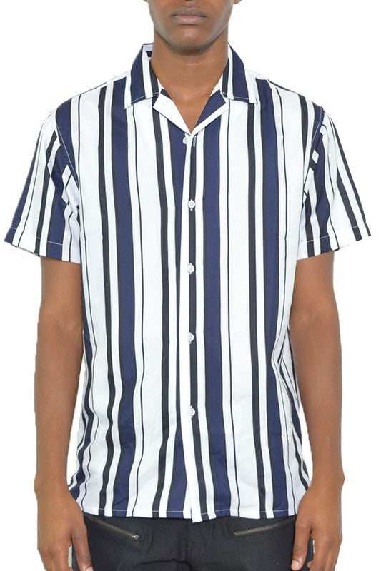 Mens short sleeve button down