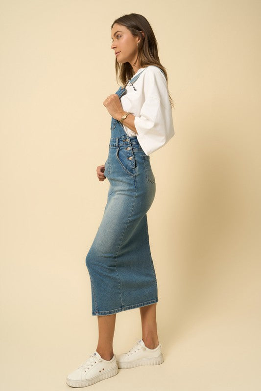 Overall long skirt