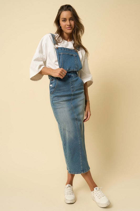 Overall long skirt