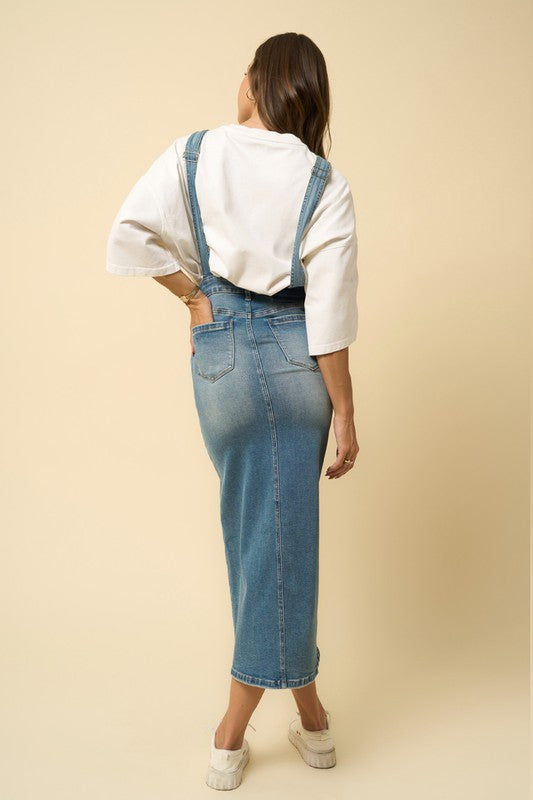 Overall long skirt